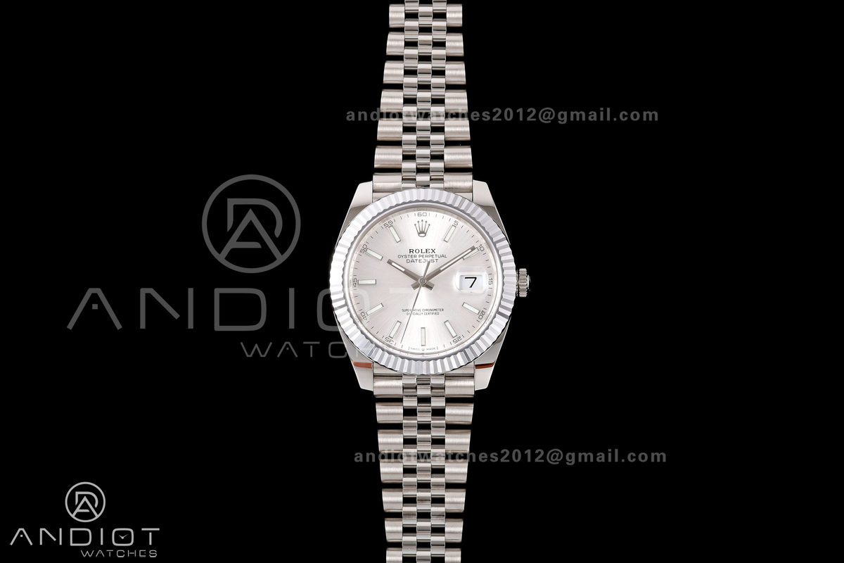 DateJust 41 126334 904L SS RGF 1:1 Best Edition Silver Dial on Jubilee Bracelet JH3235 (Free Sprung)